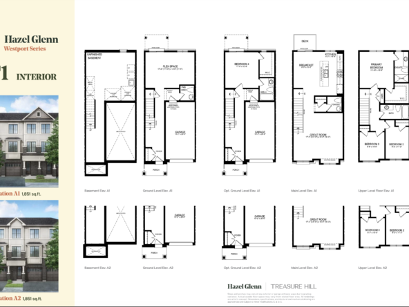 Hazel Glenn Townhomes At Cambridge By Treasure Hill Home Corp MOVE IN Q4 2024 - Starting $799,900 Floorplans